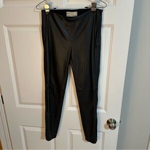 Free People Black Faux Leather Pants